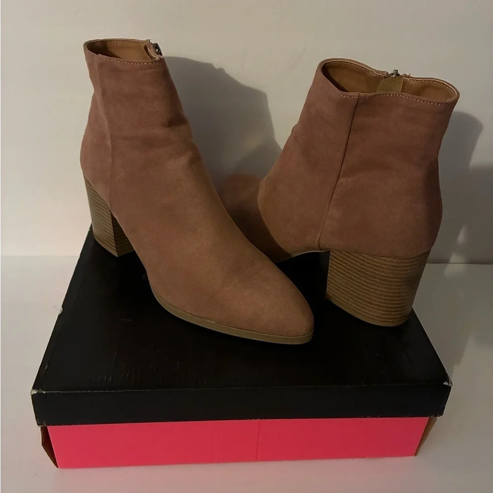 Women's Pink Mauve Ankle Boots